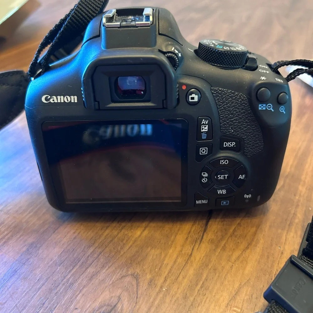 Canon Black Digital Camera with EF-S Zoom Lens